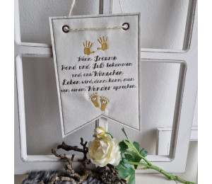 Stickdatei - Spruch Wenn Träume Hand und Fuß bekommen 